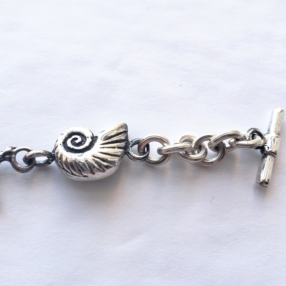 925 Authentic Silver Sealife Bracelet 7.5" NWT - Picture 5 of 7
